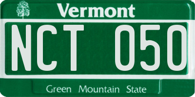 VT license plate NCT050
