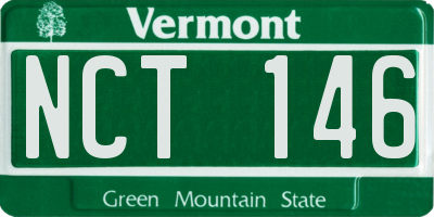 VT license plate NCT146