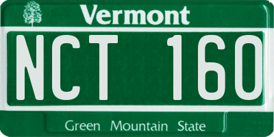 VT license plate NCT160
