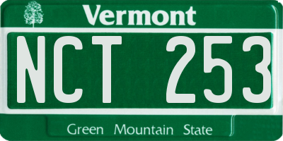 VT license plate NCT253