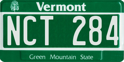 VT license plate NCT284