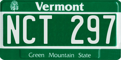 VT license plate NCT297