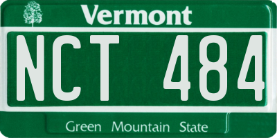 VT license plate NCT484