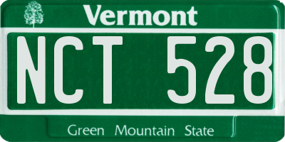 VT license plate NCT528