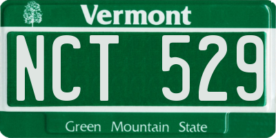 VT license plate NCT529