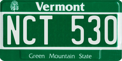 VT license plate NCT530