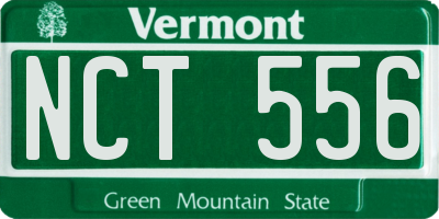 VT license plate NCT556