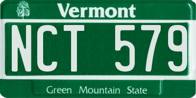 VT license plate NCT579