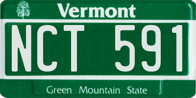 VT license plate NCT591
