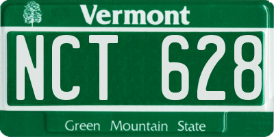 VT license plate NCT628