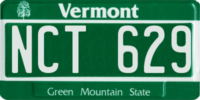 VT license plate NCT629