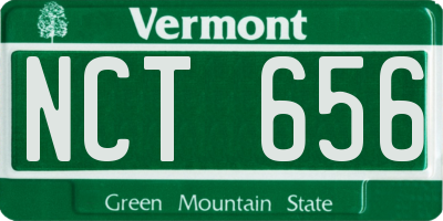 VT license plate NCT656