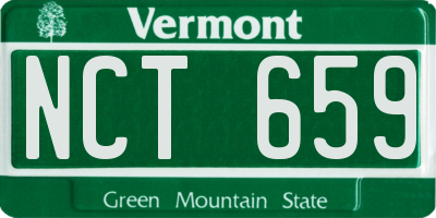 VT license plate NCT659
