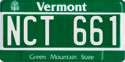 VT license plate NCT661
