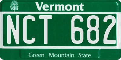 VT license plate NCT682