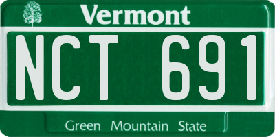 VT license plate NCT691