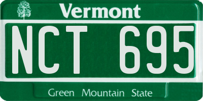 VT license plate NCT695