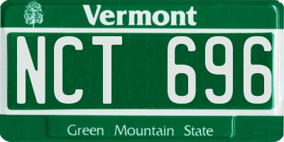 VT license plate NCT696