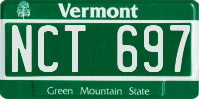 VT license plate NCT697