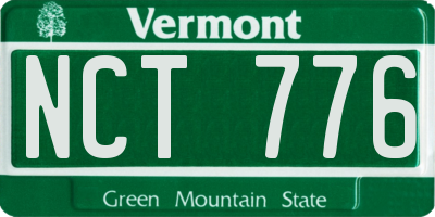 VT license plate NCT776