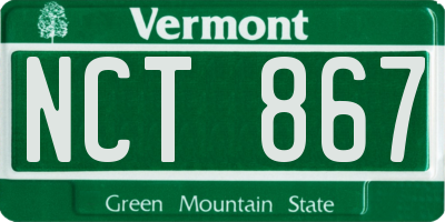 VT license plate NCT867