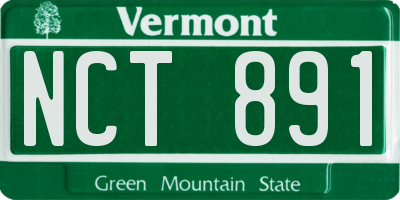 VT license plate NCT891