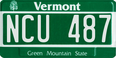 VT license plate NCU487