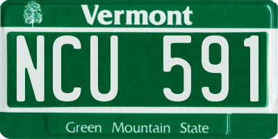 VT license plate NCU591