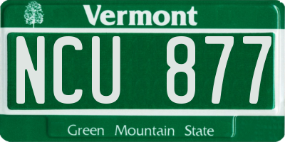 VT license plate NCU877