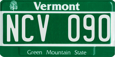 VT license plate NCV090