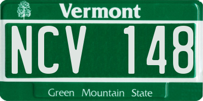 VT license plate NCV148