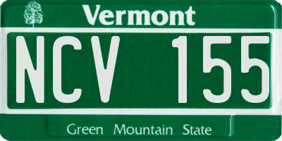 VT license plate NCV155