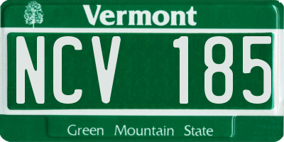 VT license plate NCV185