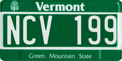 VT license plate NCV199