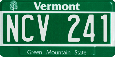 VT license plate NCV241