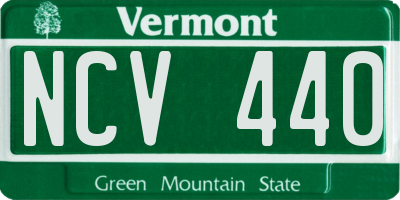 VT license plate NCV440