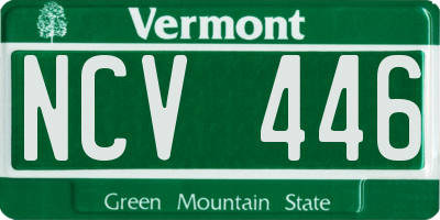 VT license plate NCV446