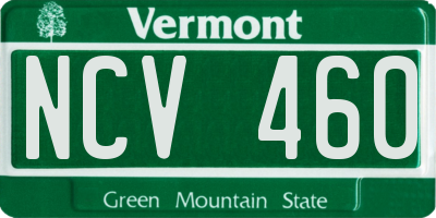 VT license plate NCV460