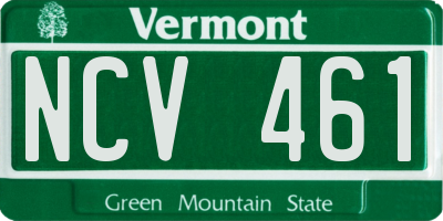 VT license plate NCV461
