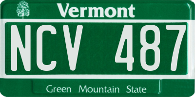 VT license plate NCV487