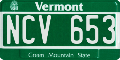 VT license plate NCV653