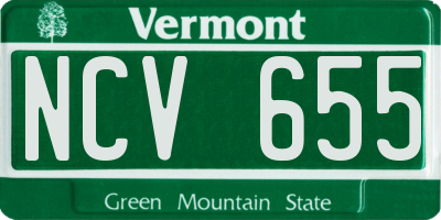 VT license plate NCV655