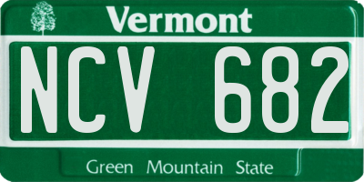 VT license plate NCV682