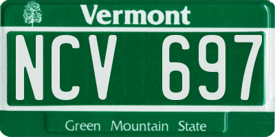 VT license plate NCV697