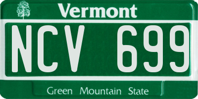 VT license plate NCV699