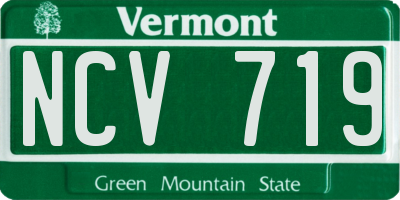 VT license plate NCV719