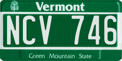 VT license plate NCV746