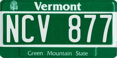 VT license plate NCV877