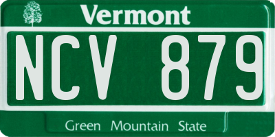 VT license plate NCV879
