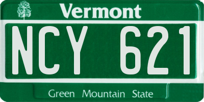 VT license plate NCY621